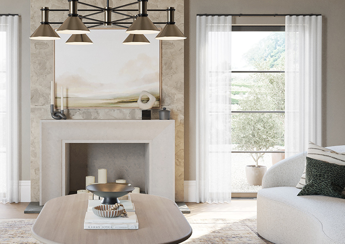 Casoria Voile, White Horizon - Made to Measure Curtains - Image 3